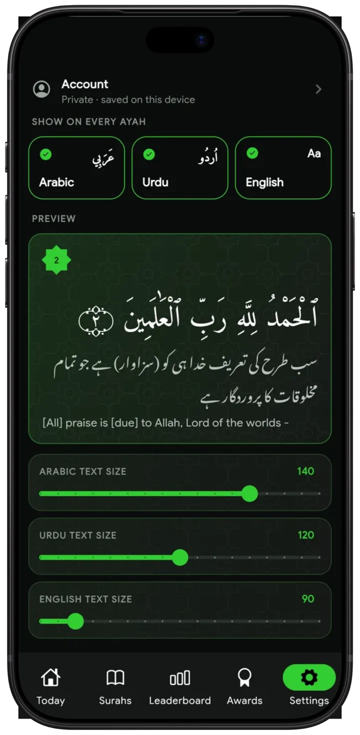 Three scripts in the app